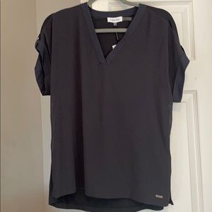 NWT Calvin Klein mixed media top